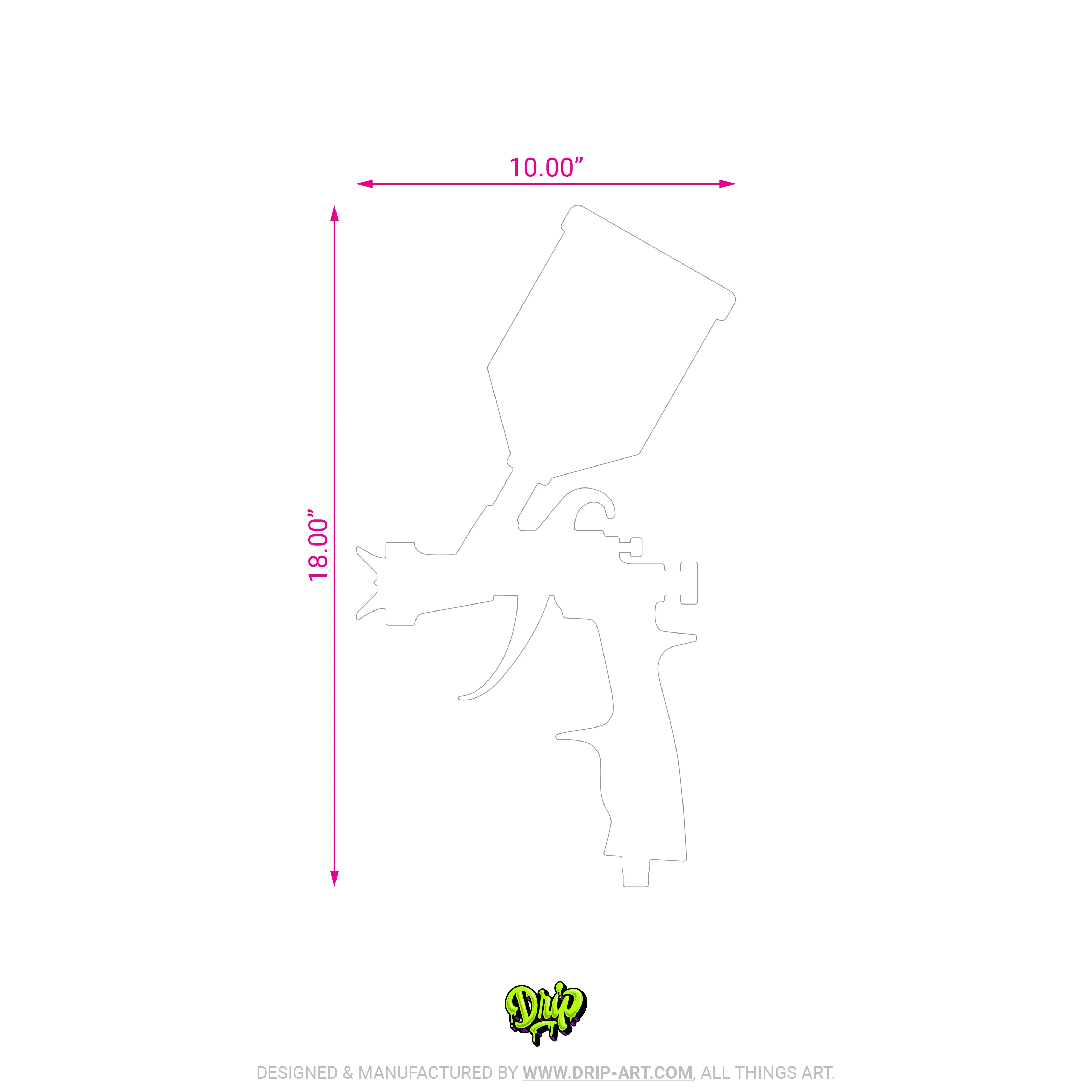 Blank Spray Gun - Custom Panel - Image 3