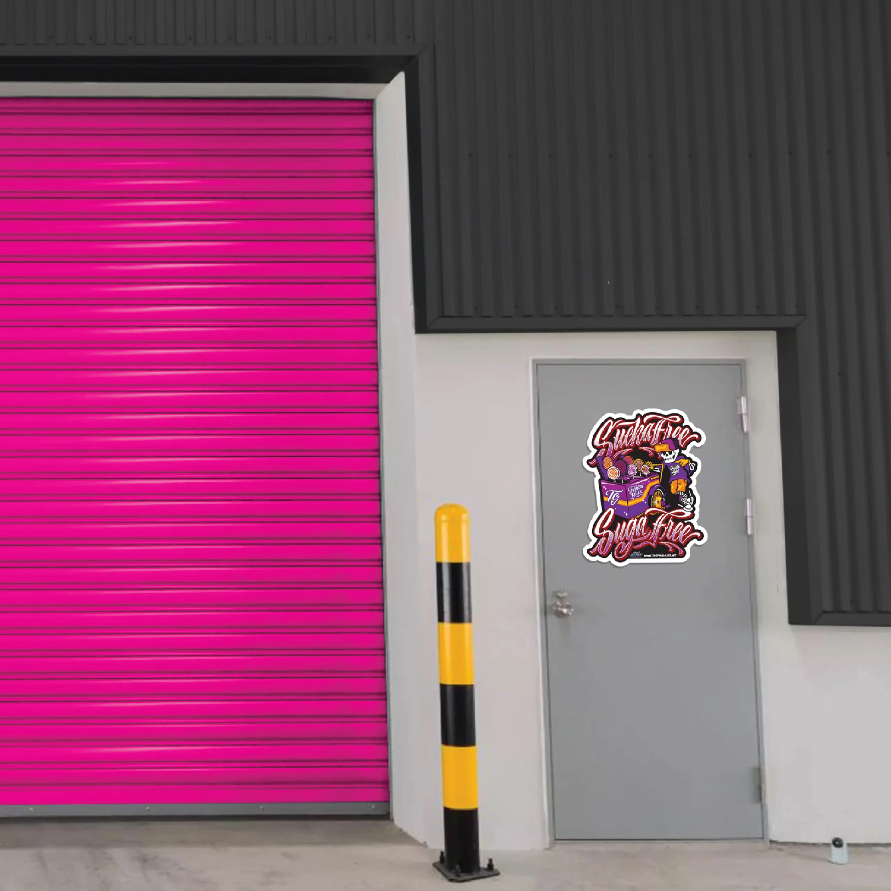 "Lollipop Sugar Free" - Giant Vinyl Decal - Image 3