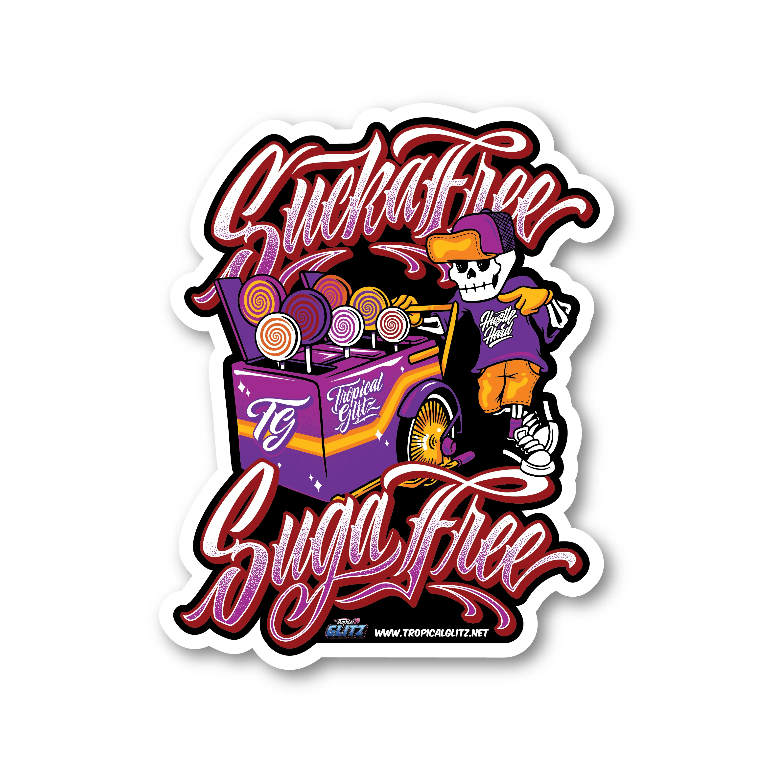 "Lollipop Sugar Free" - Giant Vinyl Decal - Image 4