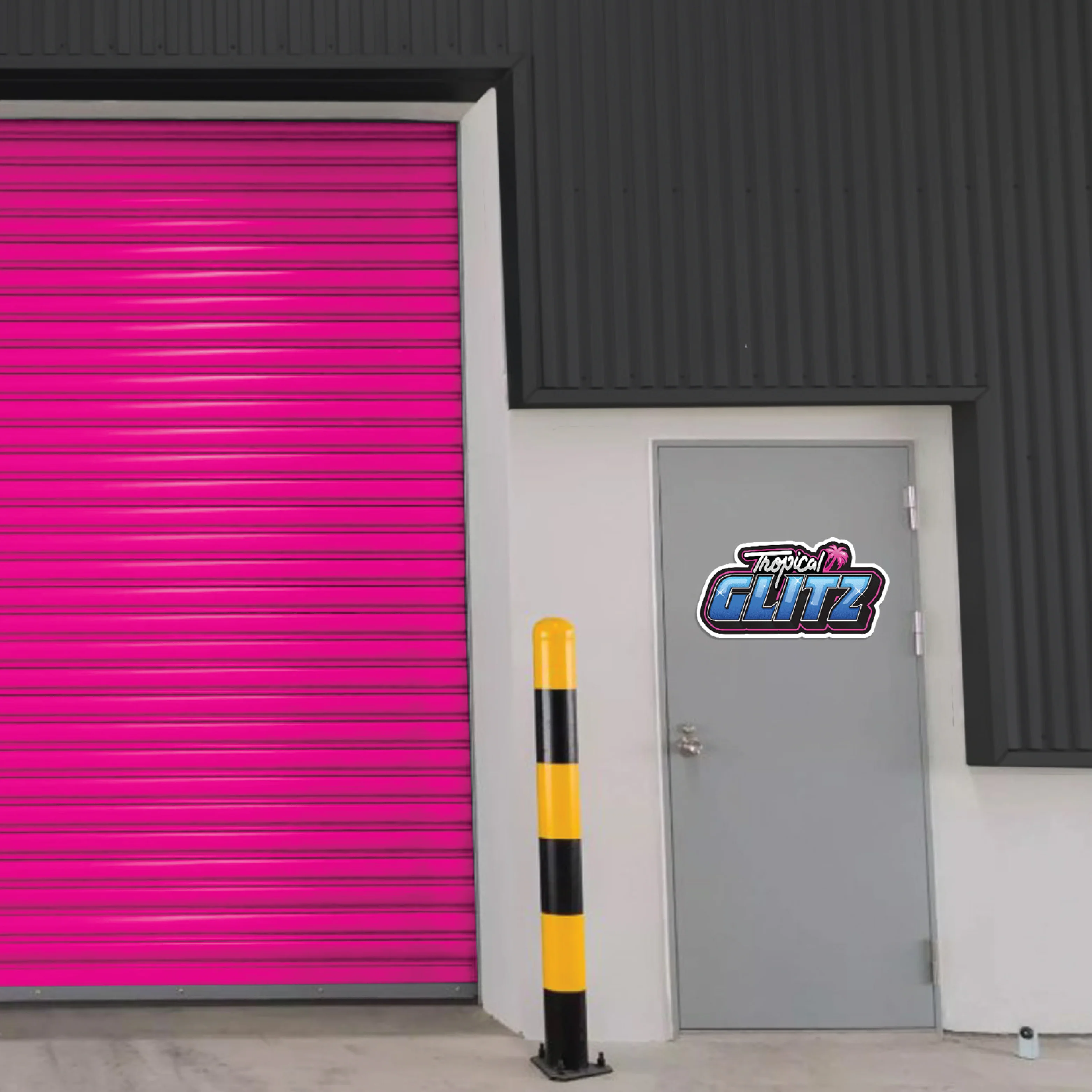 "Tropical Glitz" - Giant Vinyl Decal - Image 3