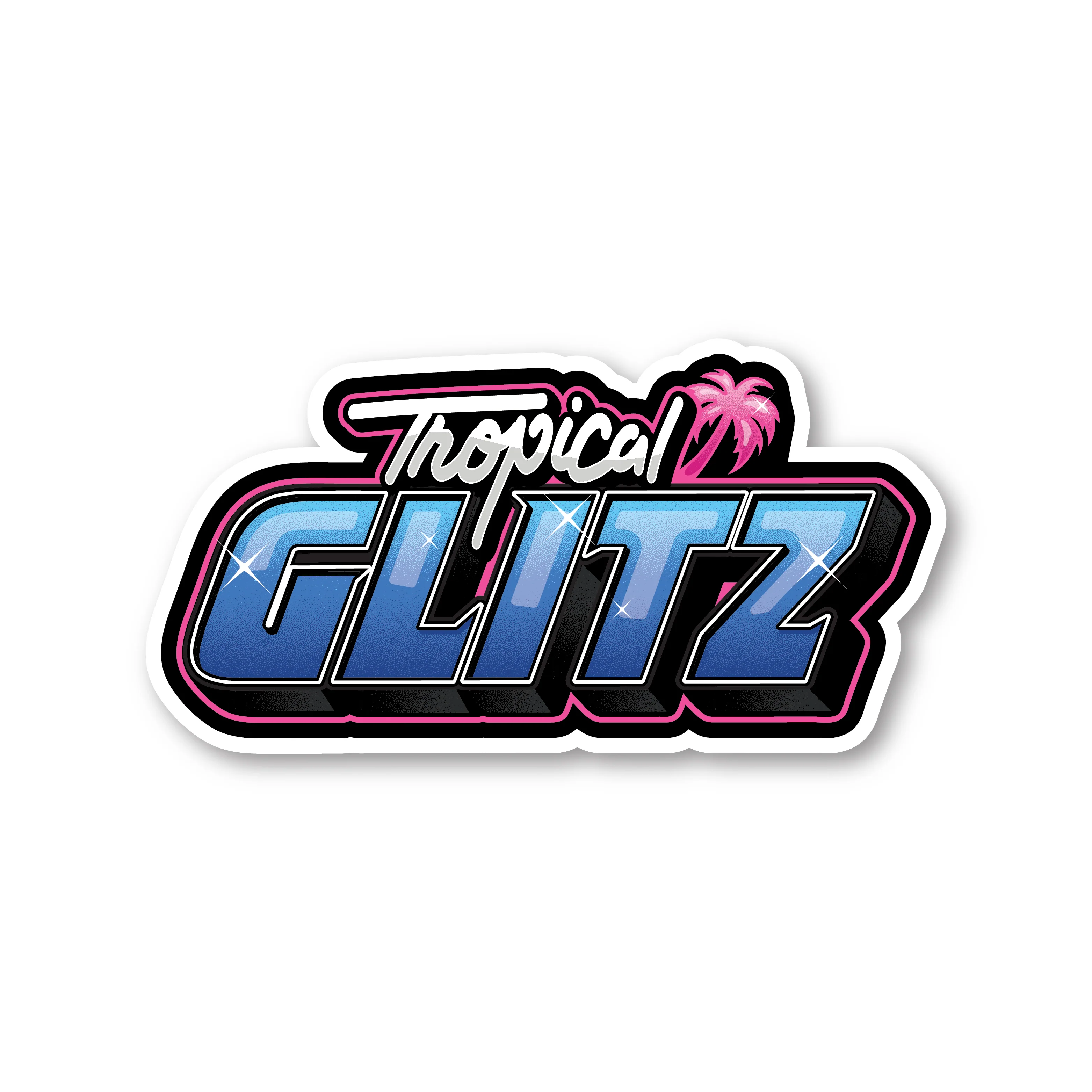 "Tropical Glitz" - Giant Vinyl Decal - Image 4